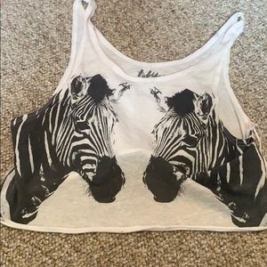 Zebra Crop Top